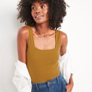 Old Navy Tan Sleeveless Bodysuit